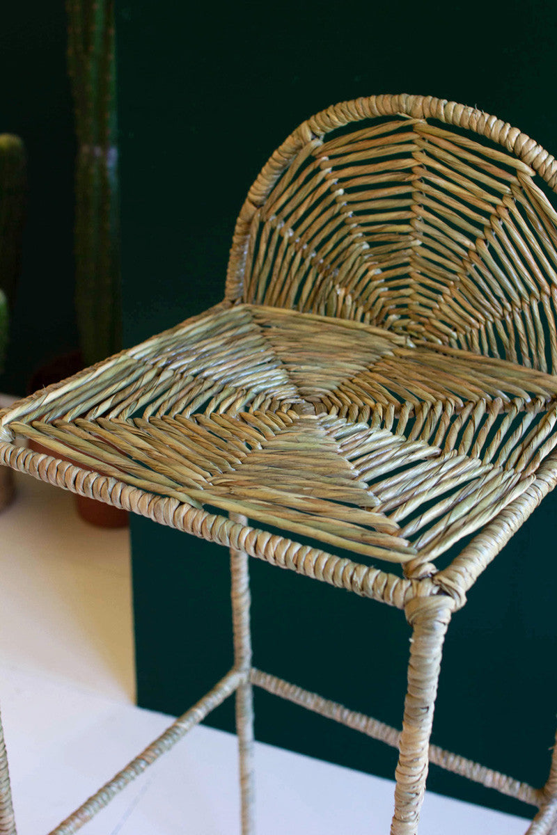 Woven Seagrass Barstool